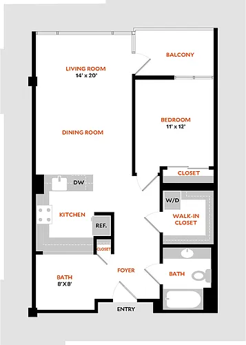 Floor plan Plan 1G