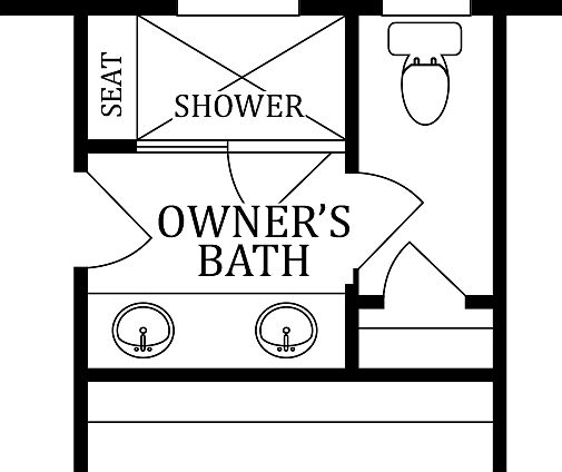 Second Floor Optional Venetian Owner s Bath