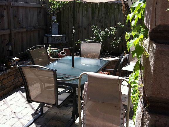 Patio below deck