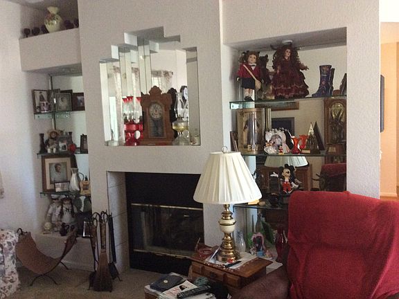 fireplace on living side