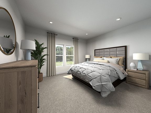 Virtually Staged Primary Suite