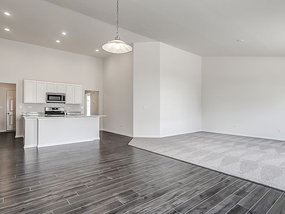 Sun-lit dining area off kitchen