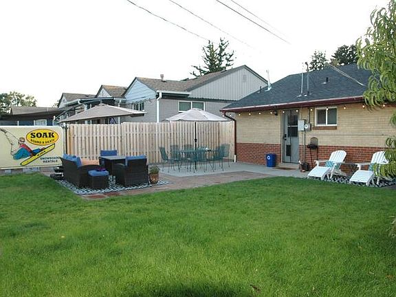 Spacious backyard