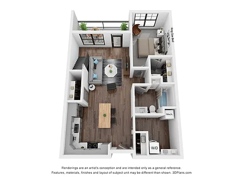 Floor plan Loft L5 - Riverfront
