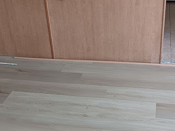 hardwood floor in living room