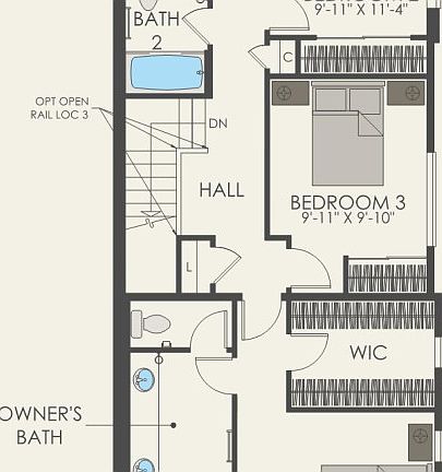 Third Floor 4 br 3.5 ba