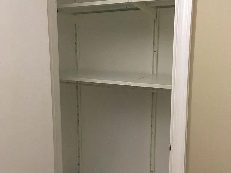 Basement closet 1 with customizable Algol shelves