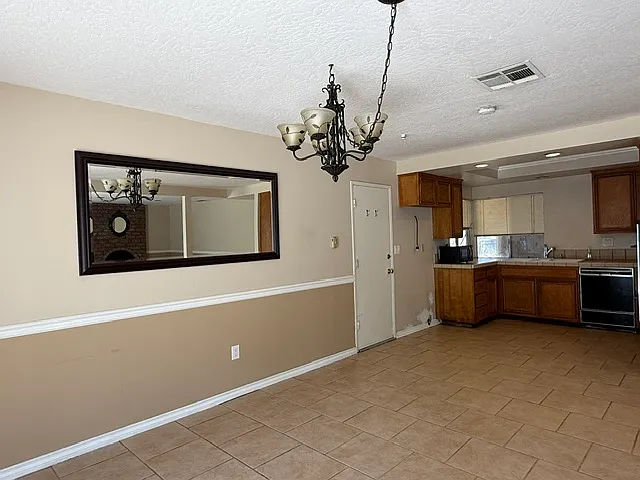 Dinning area and kitchen
