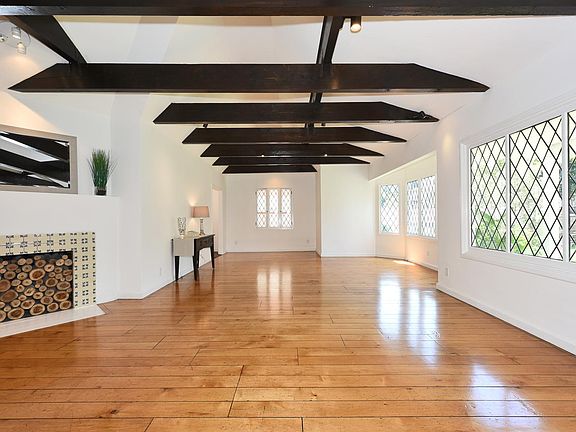 Beamed ceilings and leaded glass windows