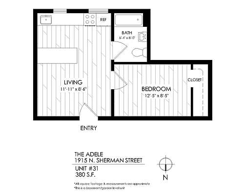 Floor plan 1 Bedroom