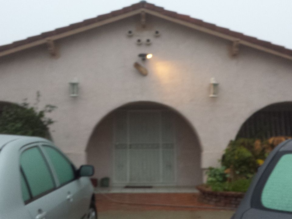 Front of home.