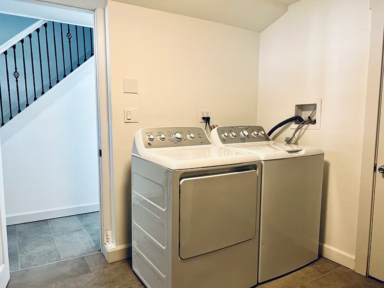 Laundry area with washer and dryer on the 1st Floor.