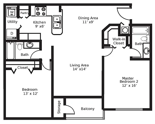Floor plan Banyon