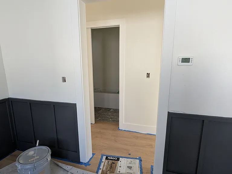 Prior photos from remodel - Living room into hall with bathroom and two bedrooms