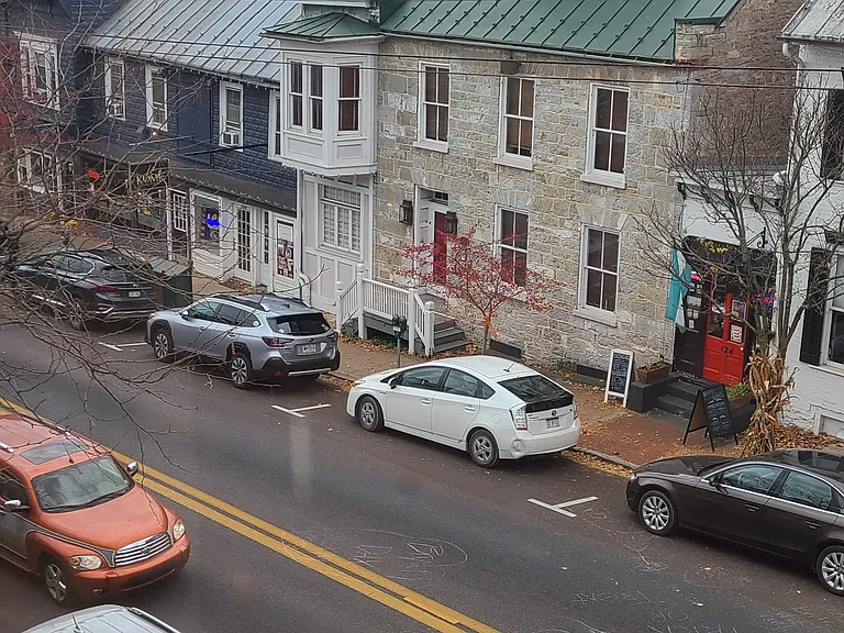 View from the living room window - high above Shepherdstown's historic main street
