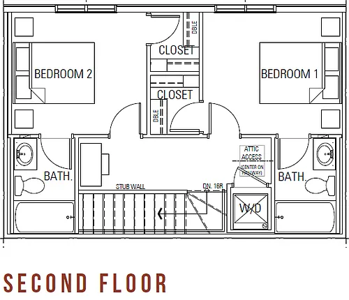 Floor plan Heartland Townhomes