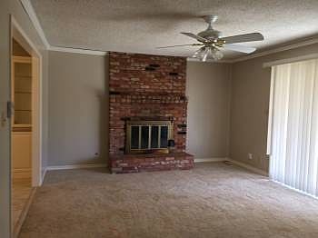 Fam Rm wood fireplace