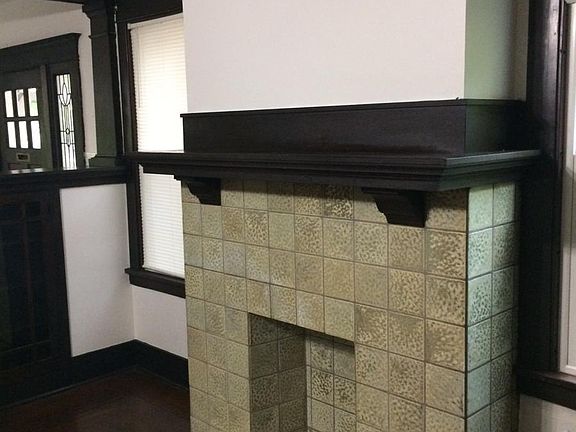 Living room fireplace