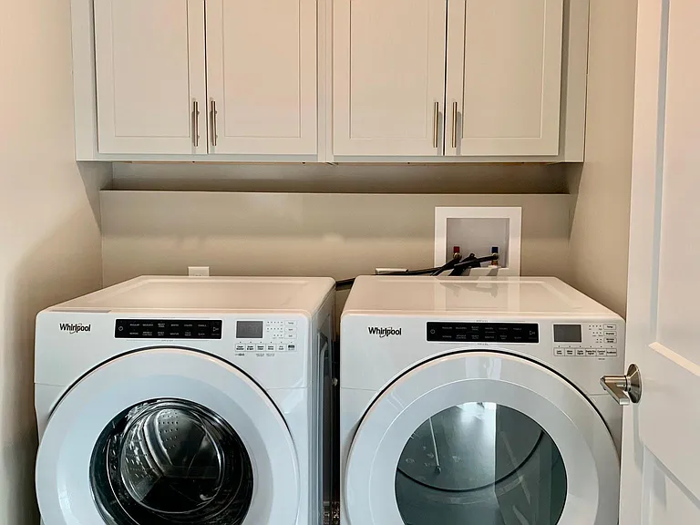 New front loading washer and dryer in unit