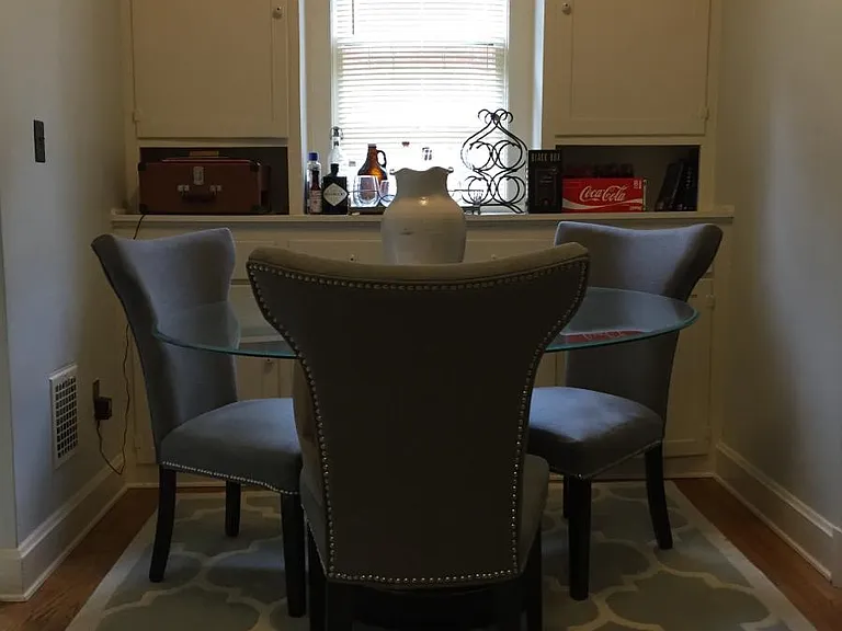 dining area with built ins