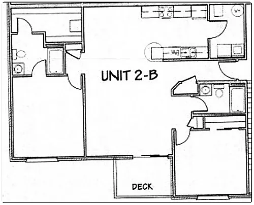 Floor plan 7517 - 2 first floor unit - available August 21st