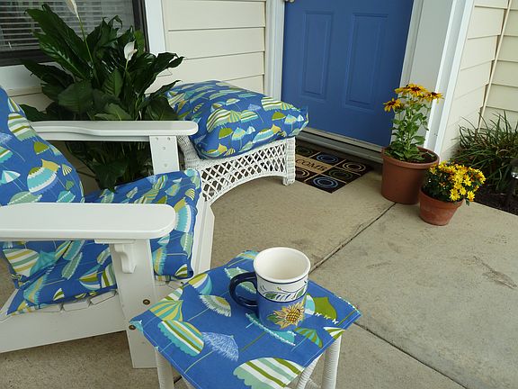 Relaxing on the front porch