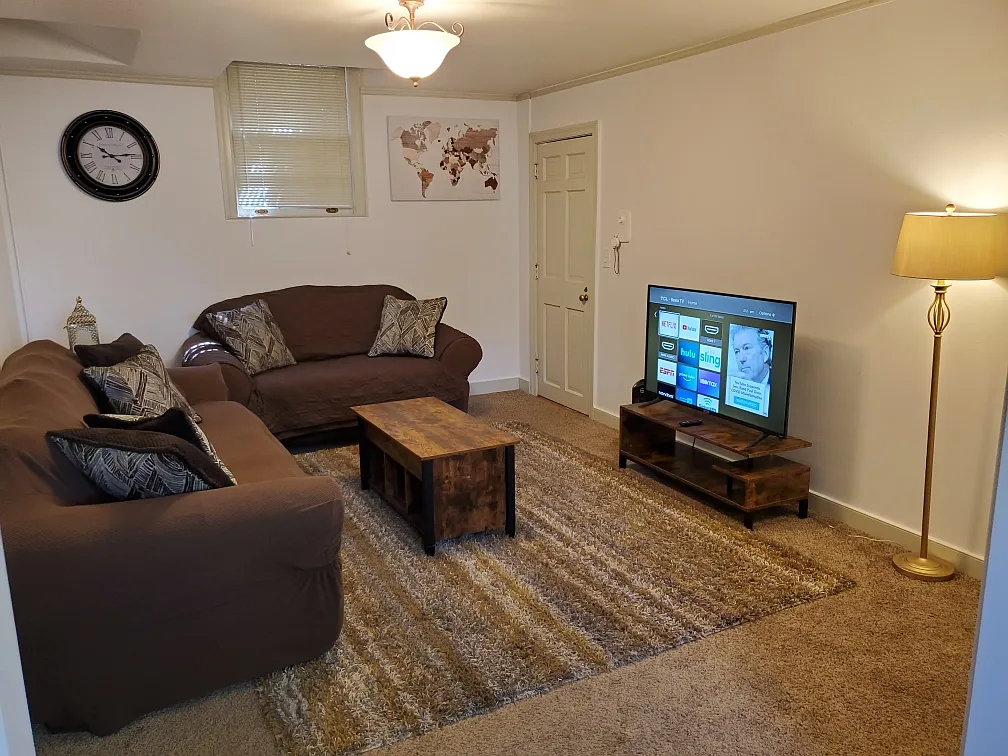 Historic McKennan Park Apt #5 Living Room - 220 W 21st St #5