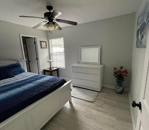 1 Bedroom, Furnished, includes bedding, and walk-in closet