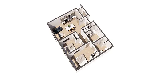 Floor plan Dali Rouge