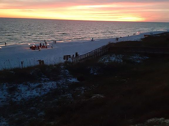 Deeded beach access sunset