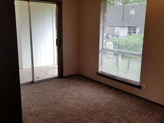 Dining room with laundry area