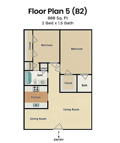 Floor plan Floor Plan B2