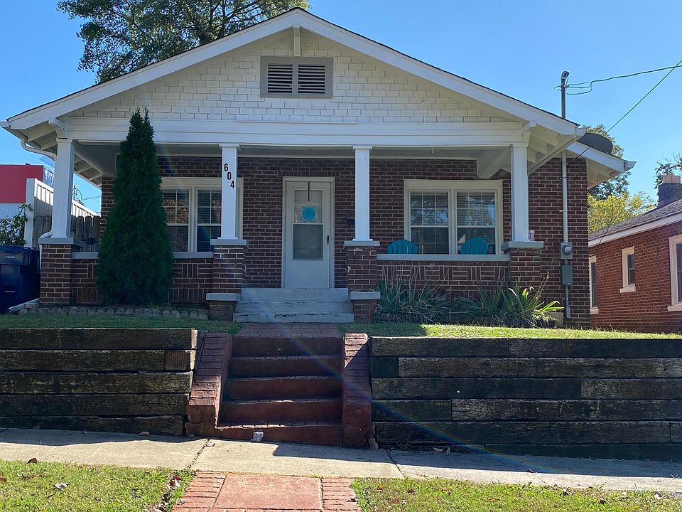 604 Ward-Amazing location in Five Points! Fully renovated, but oozing with southern charm! Just look at that front porch and yard! Two bedrooms, one bath, fenced back yard and deck, refinished original hardwood floors, granite countertops in kitchen and b