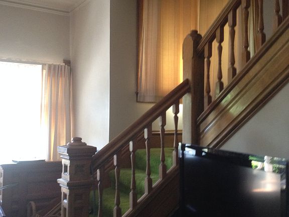 open stairway natural oak