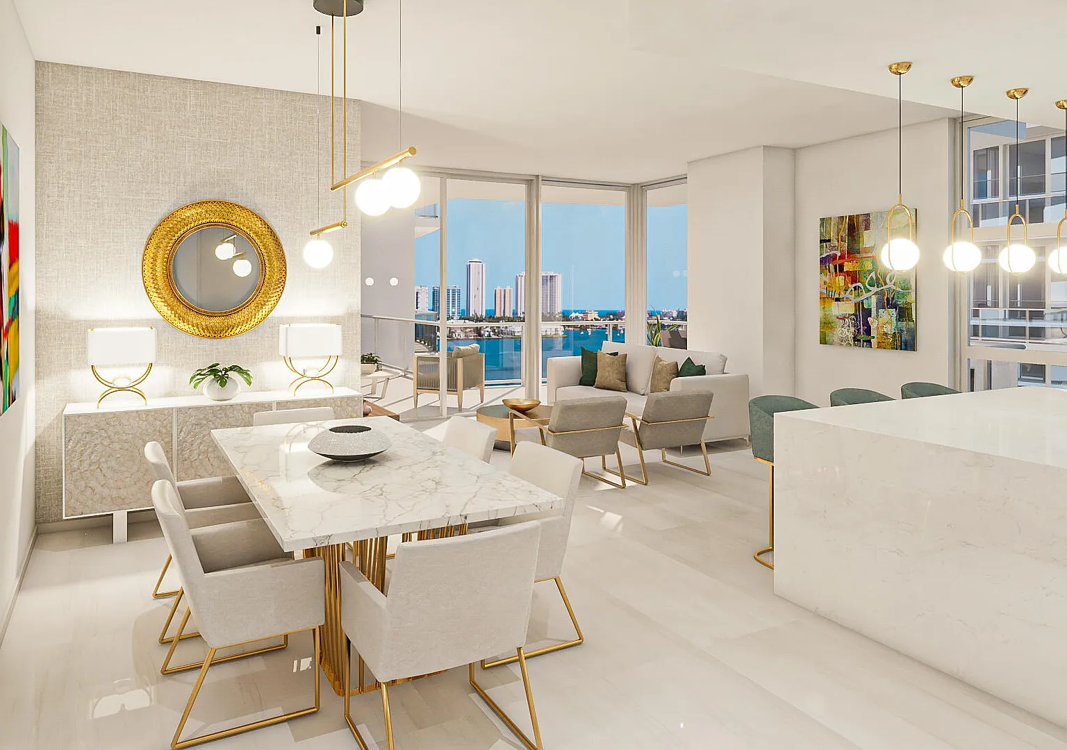 1 bed, 1.5 bath, 1119 sqft, $5,500 — Photo 2