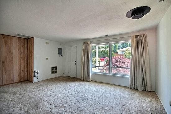 View of living room from Kitchen