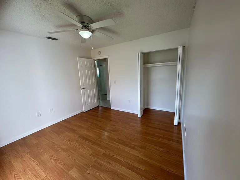 MASTER BEDROOM,
VIEW FROM SLIDING DOOR.