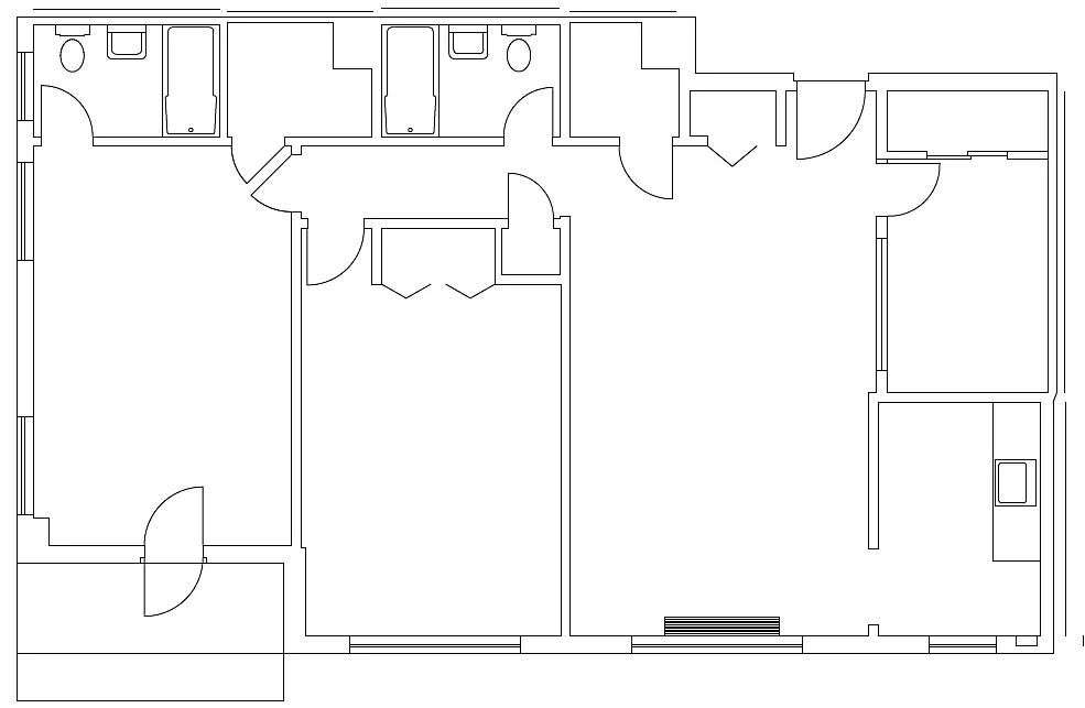Floor plan Renovated 3 Bedroom 2 Bath 18 Tier