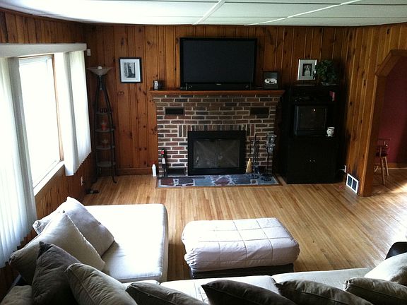 Living Room with Fire Place