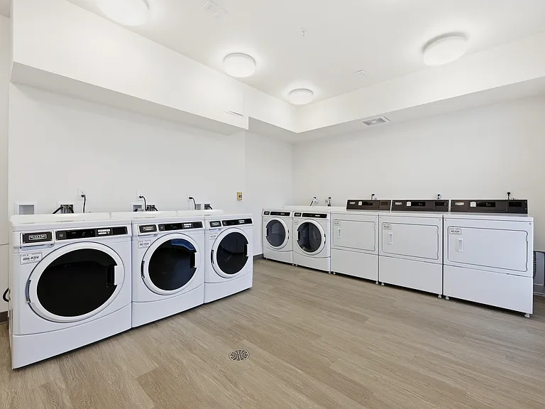 A conveniently located laundry area on every floor featuring state-of-the-art, secure machines that can be conveniently operated right from your phone_making laundry simple, efficient, and accessible just steps from your door.