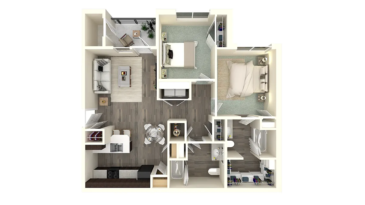 Floor plan 2 X 2