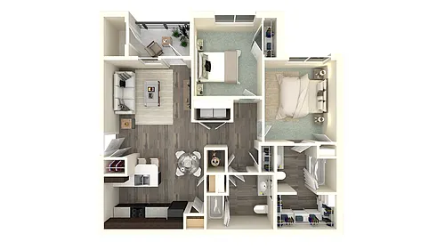 Floor plan 2 X 2