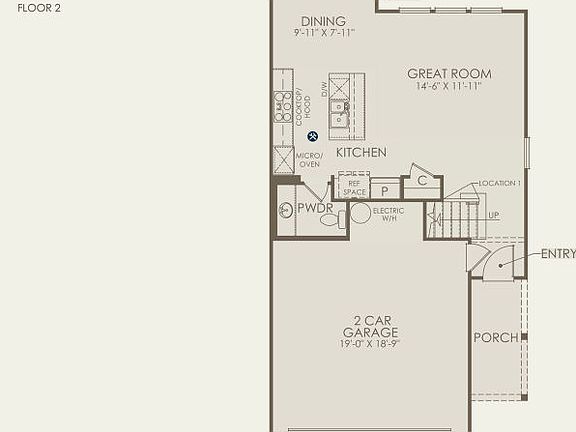 Plan 3 Floor Plan, Quick Move-In Home, Floor 1