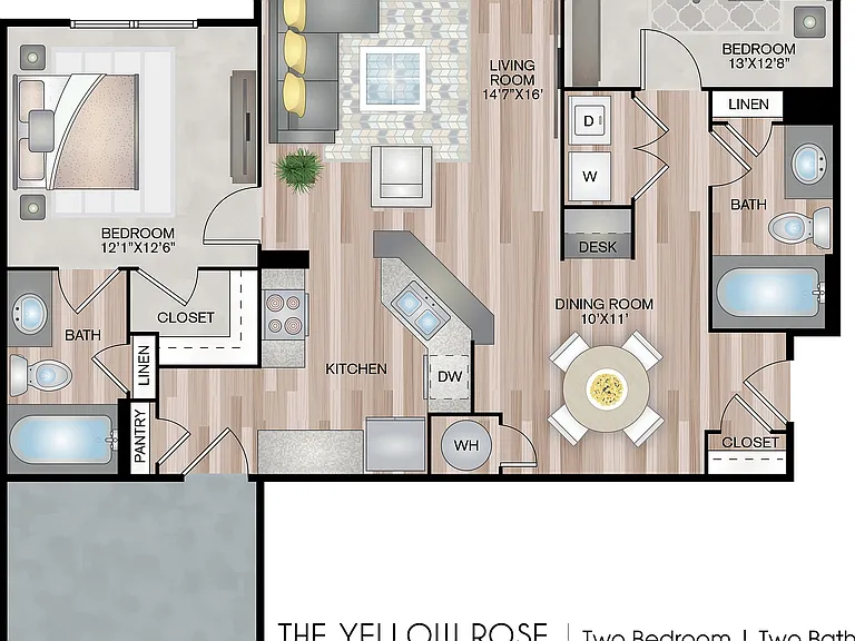 The Yellow Rose with Garage - Premium Upgrade The Yellow Rose with Garage - Premium Upgrade