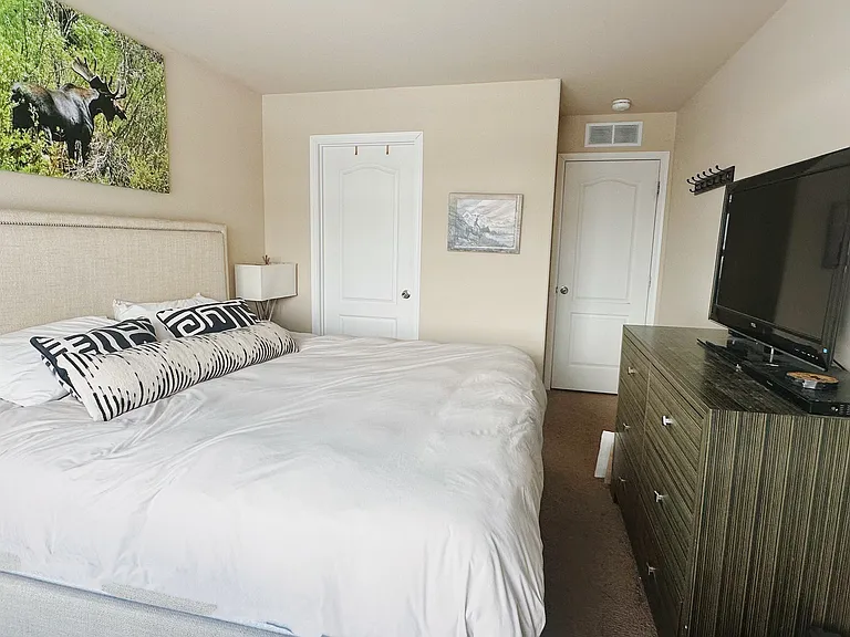 Master bedroom with ensuite bathroom