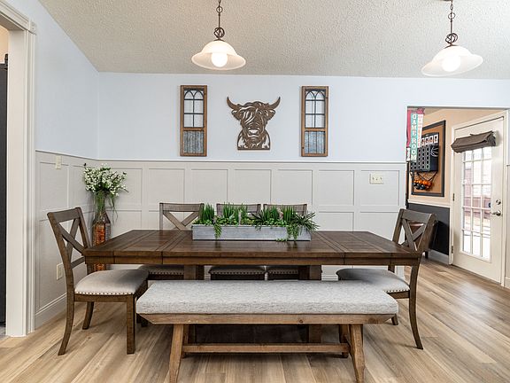 Dining area with plenty of seating for the whole family