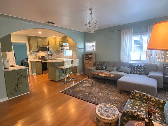 open living room & kitchen