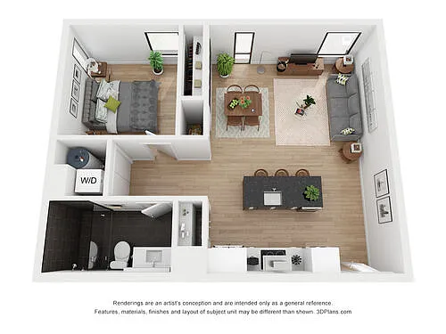 Floor plan One Bedroom