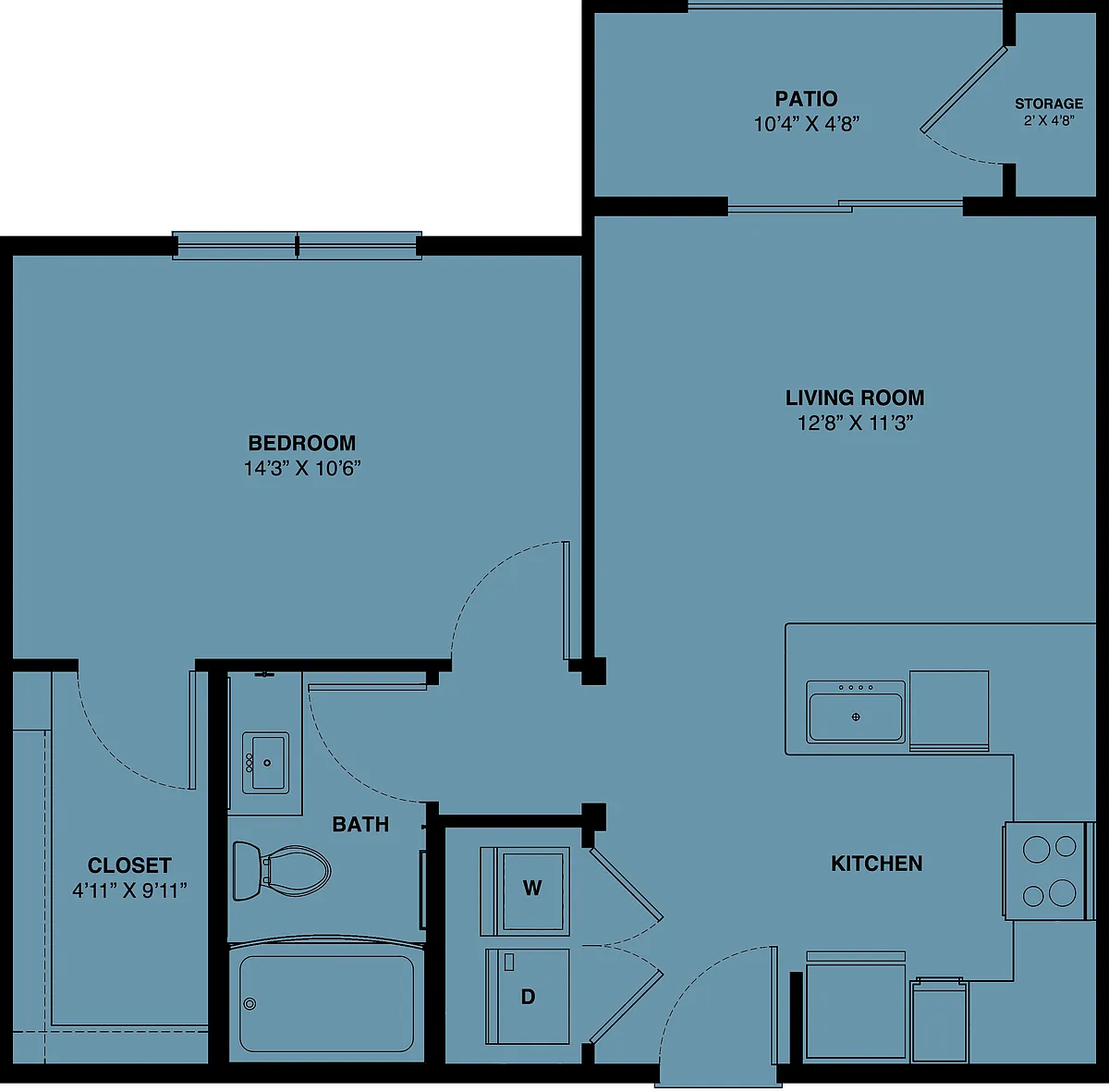 Floor plan A1 80% (Eligibility Restrictions Apply)
