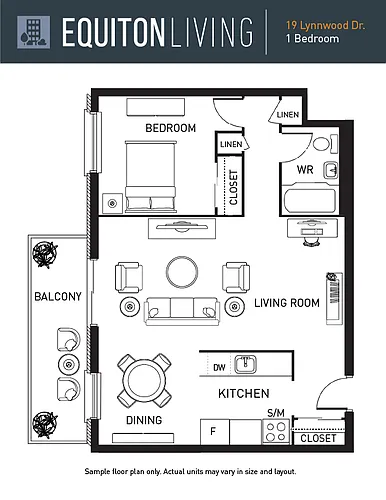 Floor plan 1 Bedroom